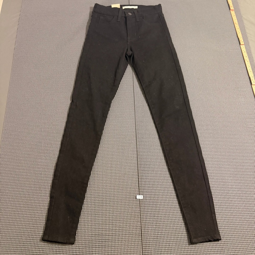 Levis 720 High Rise Super Skinny Jeans Womens 24 Black W24 L30 527970022